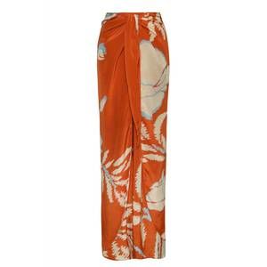 NEW JUAN DE DIOS la bamba pants in orange gladiolos